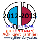 Anadolu Üniversitesi (AÖF) Ek Yerleştirme ile kayıt ve gerekli evraklar