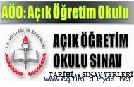 Açık Öğretim Ortaokulu Sınav Tarihi ve Giriş Yerleri