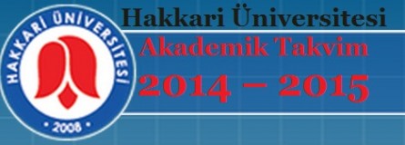 Hakkari Üniversitesi Akademik Takvim 2014 – 2015