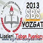 Yozgat daki Tüm Liselerinin Taban ve Tavan Puanları 2013