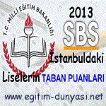 İstanbul'daki Tüm Liselerinin Taban ve Tavan Puanları 2013