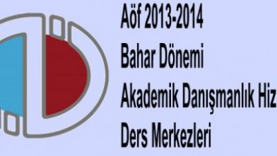 AÖF Akademik Danışmanlık Hizmetleri