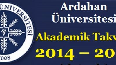 Ardahan Üniversitesi Akademik Takvim 2014 – 2015