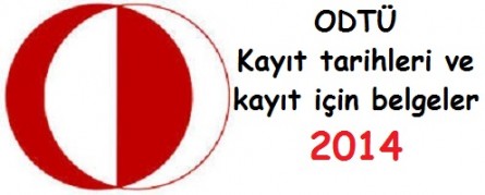 ODTÜ Akademik Takvim 2014 – 2015 (detaylı)