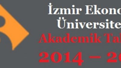 İzmir Ekonomi Üniversitesi Akademik Takvim 2014 – 2015