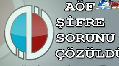 AÖF Şifresi Nasıl Alınır 2015