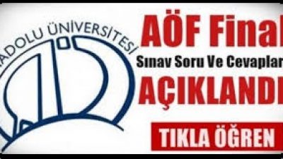 2015 AÖF Final Soruları Yayımlandı.