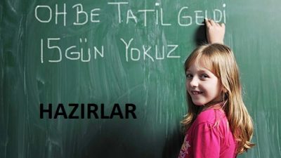 Öğrenciler Tatile Hazır.