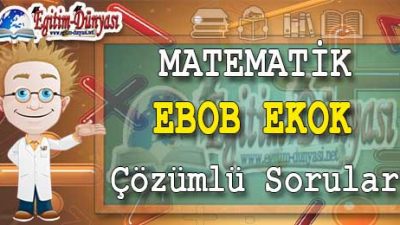 EBOB EKOK Çözümlü Sorular ve Formüller