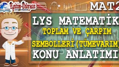 Toplam Çarpım Sembolleri Konu Anlatımı Video