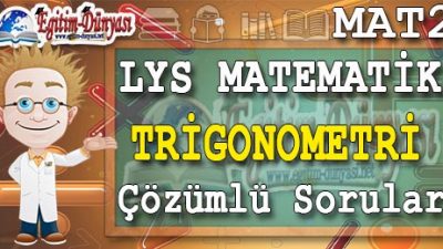 Trigonometri Çözümlü Sorular ve Formüller