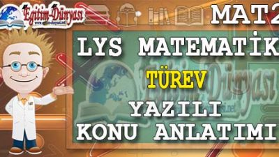 Türev Konu Anlatımı Yazılı