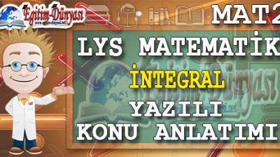 integral Konu Anlatımı Yazılı