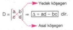 Matris Determinant formüller www.egitim-dunyasi.net
