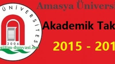Amasya Üniversitesi Akademik Takvim 2015 2016