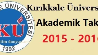 Kırıkkale Üniversitesi Akademik Takvim 2015 2016