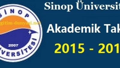 Sinop Üniversitesi Akademik Takvim 2015 2016