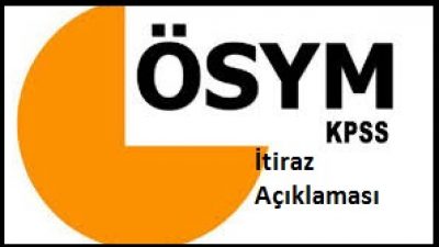 KPSS ile İigili Soru İtirazlarına Açıklama Geldi